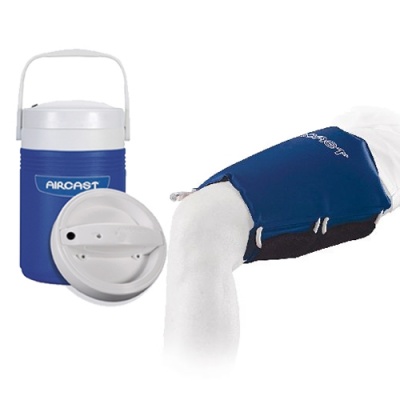 Aircast Thigh Cryo Cuff and Automatic Cold Therapy IC Cooler Saver Pack